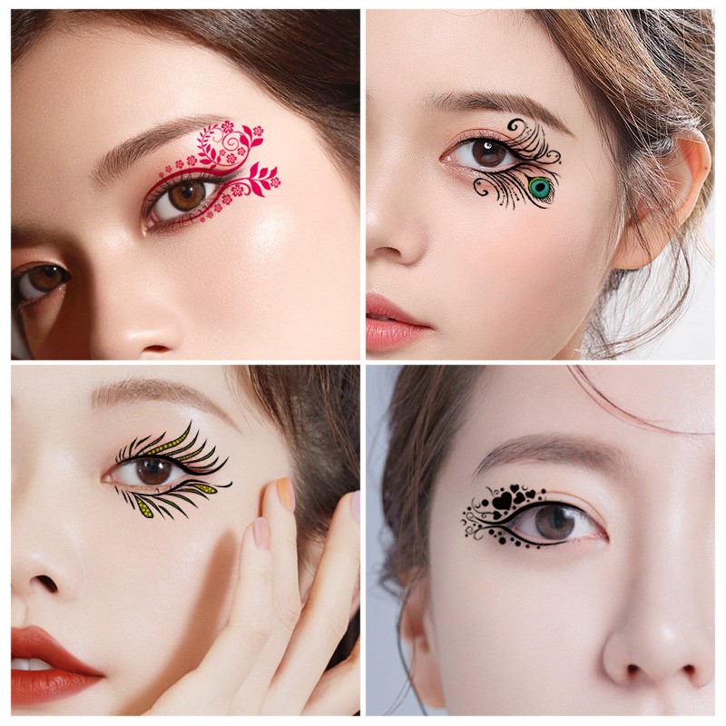 Eye Tattoo Stickers Factory - New Face Diamond Tattoo Stickers Party Face Makeup