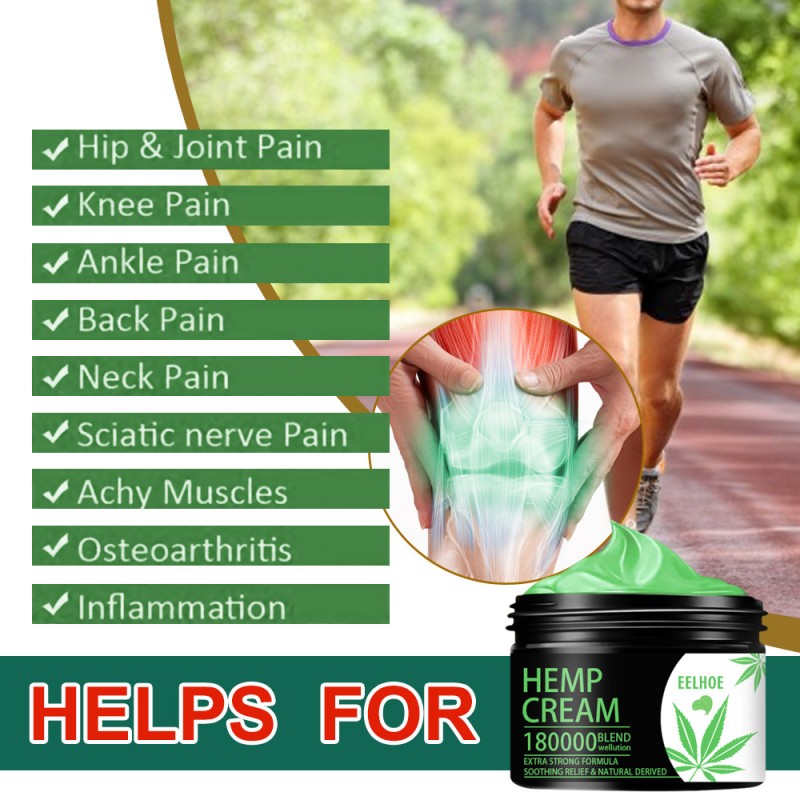 Pain Relief Cream Manufacturer - Good Quality Hemp Seed Oil Cream Herbal Extract Relief