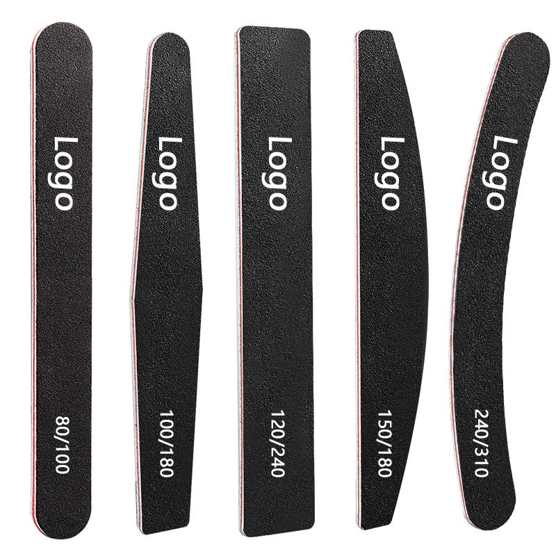 Nail File Manufacturer - Nail File Custom Logo Double Sided 100/180 Grit Emery