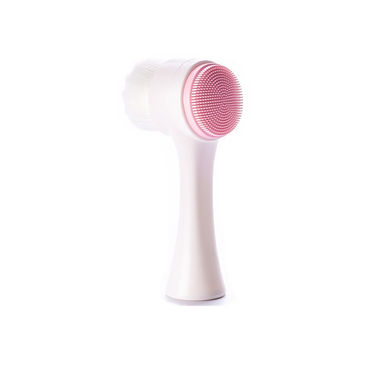 Facial Brush Factory - Double-sided Silicone Skin Care Tool Facial Cleanser Brush
