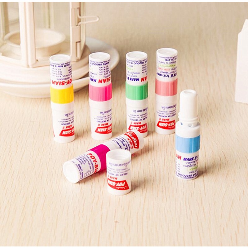 Anti Fatigue Supplier - Nasal Inhaler Double Stick Mint 6 Pieces/Sheet Thailand Anti Fatigue