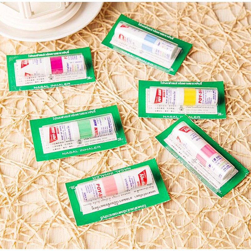 Aromatherapy Inhaler Factory - 6 Pcs/Sheet Refreshing Nasal Inhaler Wholesale Aromatic Stuffy Nose