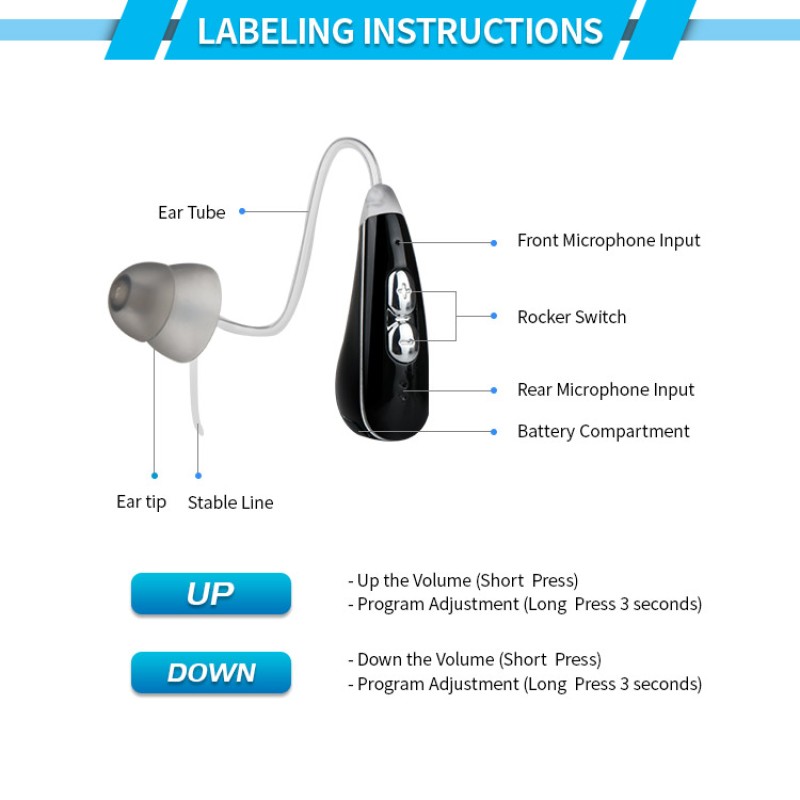 Wireless Hearing Aid Factory - Cheap Price External Analogue Light Small Wireless Earphone Amplifier