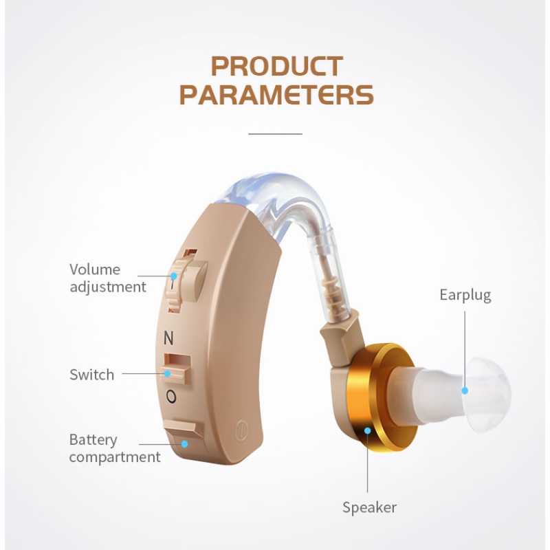 Analog Hearing Aid Manufacturer - Portable Battery Type Analog ITE Internal Elderly Cheap Hearing