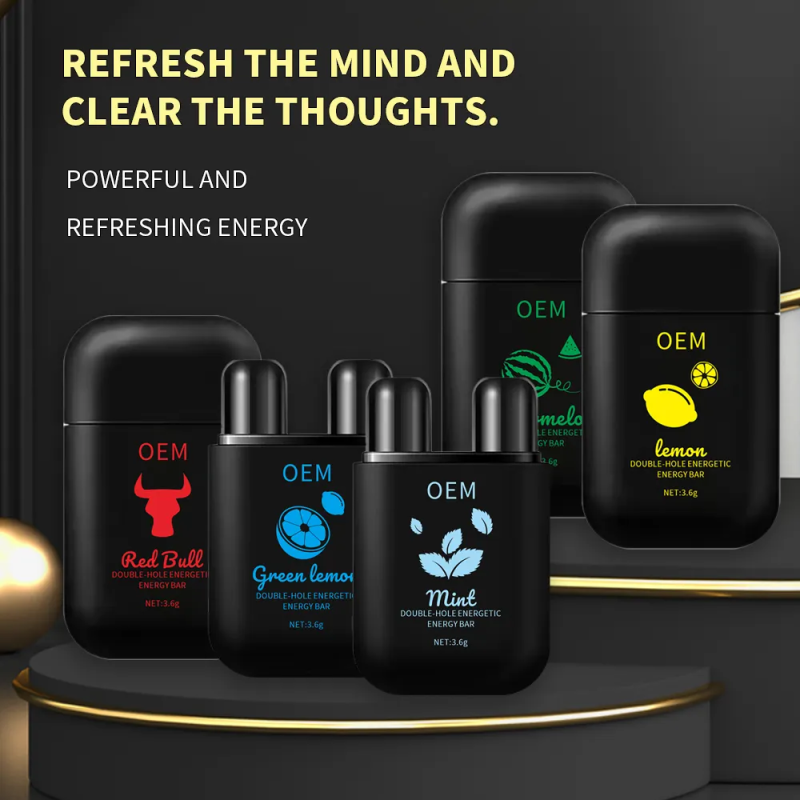 Strong Flavor Supplier - OEM Double Hole Nasal Inhaler Fruit Mint Essential Oil Private Label