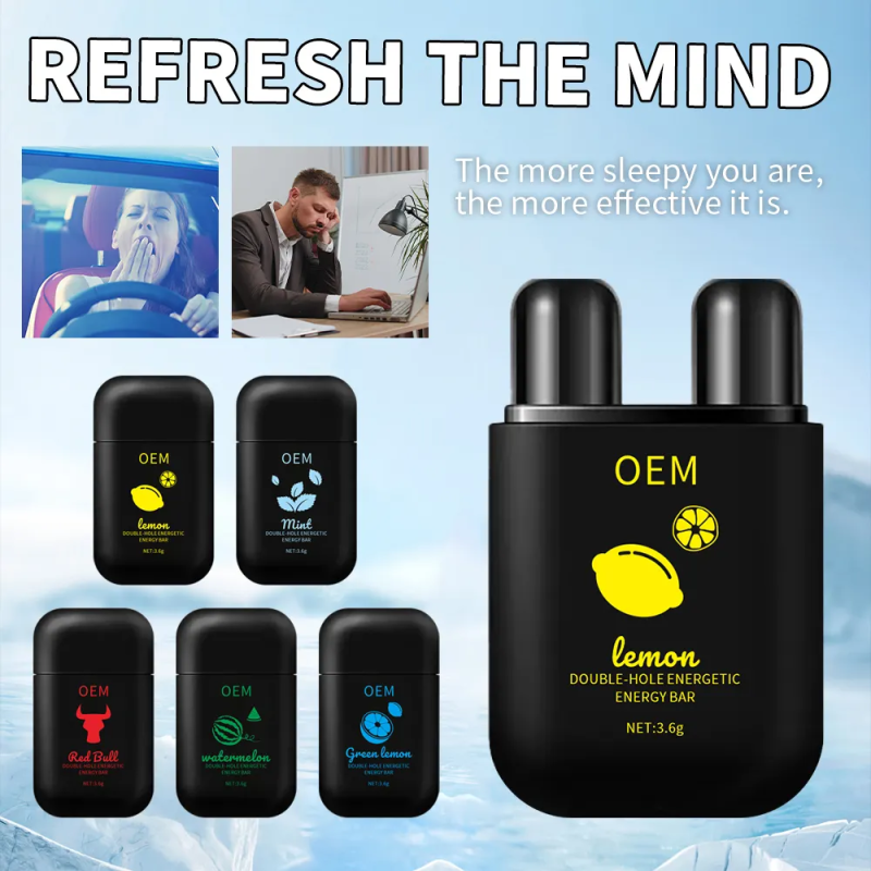 Strong Flavor Supplier - OEM Double Hole Nasal Inhaler Fruit Mint Essential Oil Private Label