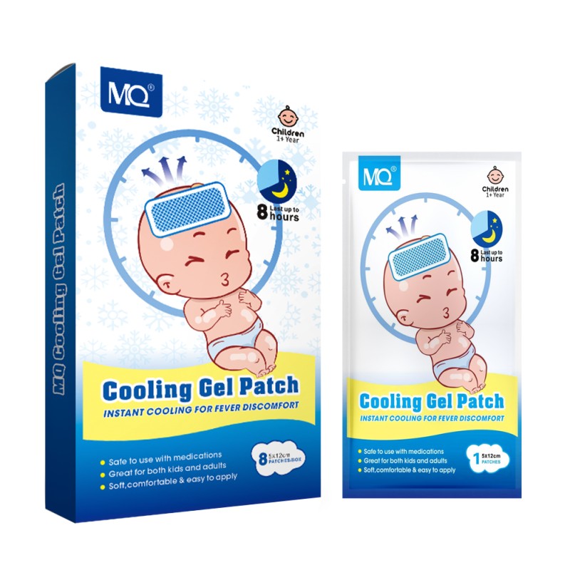 Cooling Pack Supplier - High Quality Gel Cooling Pack Reusable Long Lasting for Fever 8 Pcs/Box