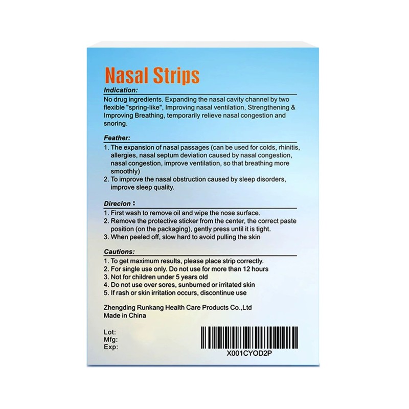 Nasal Strips Supplier - 2025 New Arrivals Breathe Right Nasal Strips Anti Snoring Improve Sleep