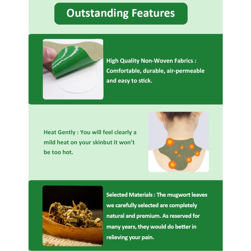 Wormwood Patch Manufacturer - MQ Wormwood Neck Shoulder Pain Patch Plaster 12Pcs/Box