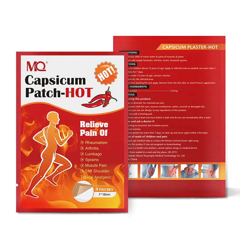 Capsicum Plaster Manufacturer - 8Pcs/Bag Pain Relief Back Pain Chili Patches Custom Logo
