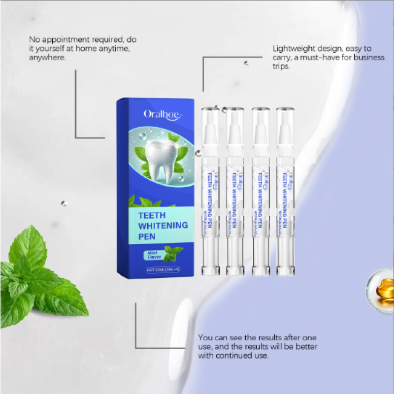 Teeth Whitening Pen Manufacturer - 4pcs White Teeth Whitening Pens Remove Stains Mint Flavor