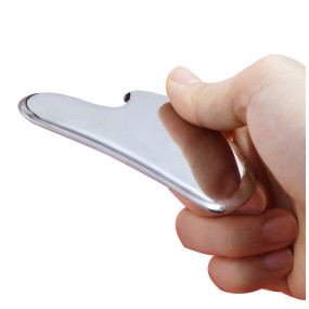 Guasha Tool Supplier - Custom Logo Metal Guasha Beauty Face Neck Body Massage Stainless Steel