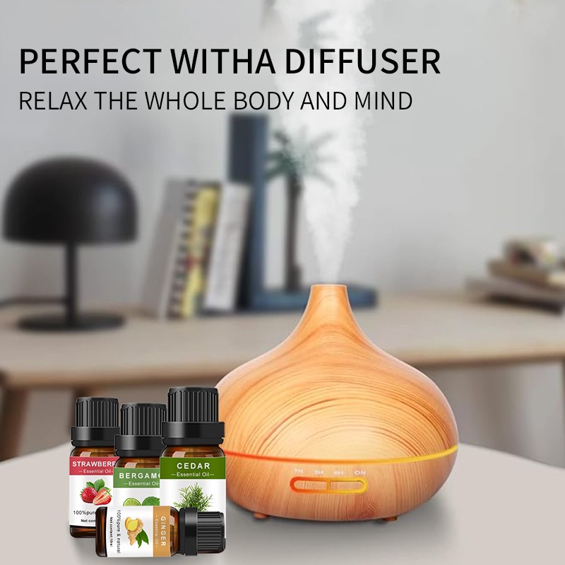 Winter Oil Set Manufacturer - 6-Piece Winter Essential Oil Perfume Set for Home Comfort Aroma