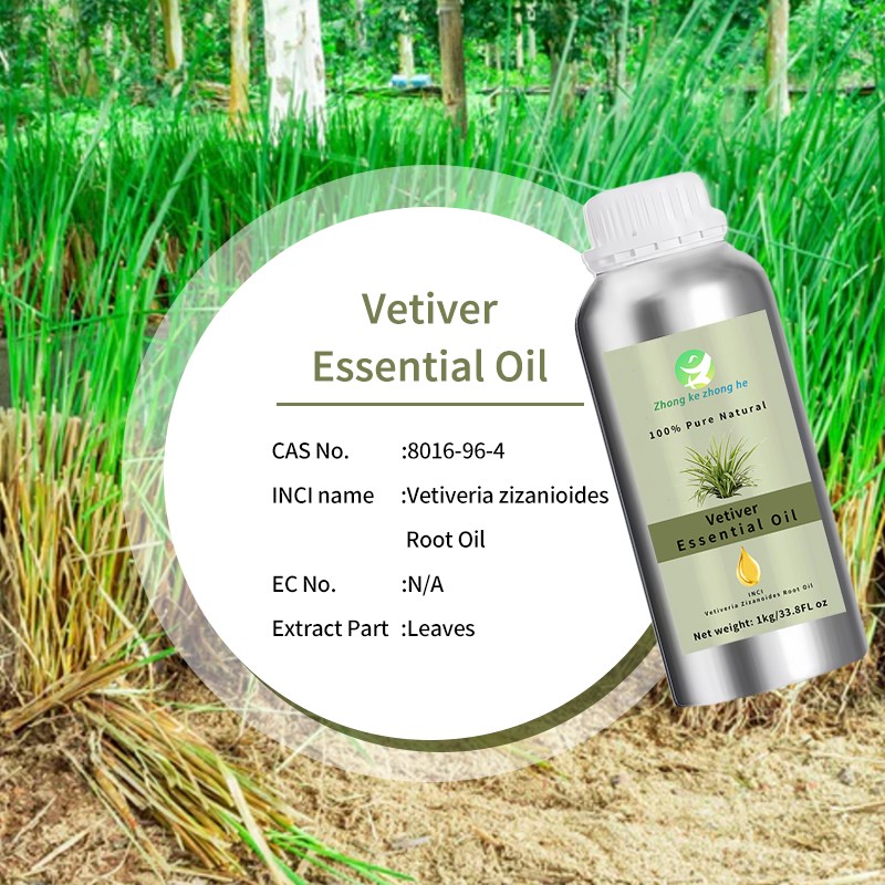 Vetiver Oil Factory - High Quality Customizable Vetiver Essential Oil Liquid Hair Care Skin Cleansing