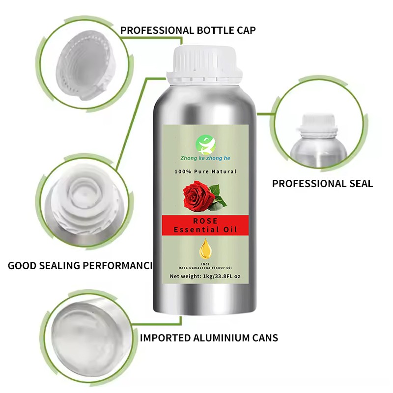 Rose Oil Manufacturer - Hot Sale 1kg Canister Natural Rose Pure Essential Oil Sweet Fresh Odor