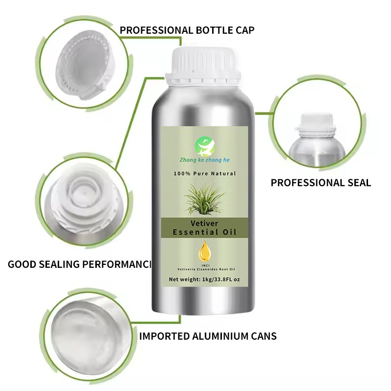 Vetiver Oil Factory - High Quality Customizable Vetiver Essential Oil Liquid Hair Care Skin Cleansing