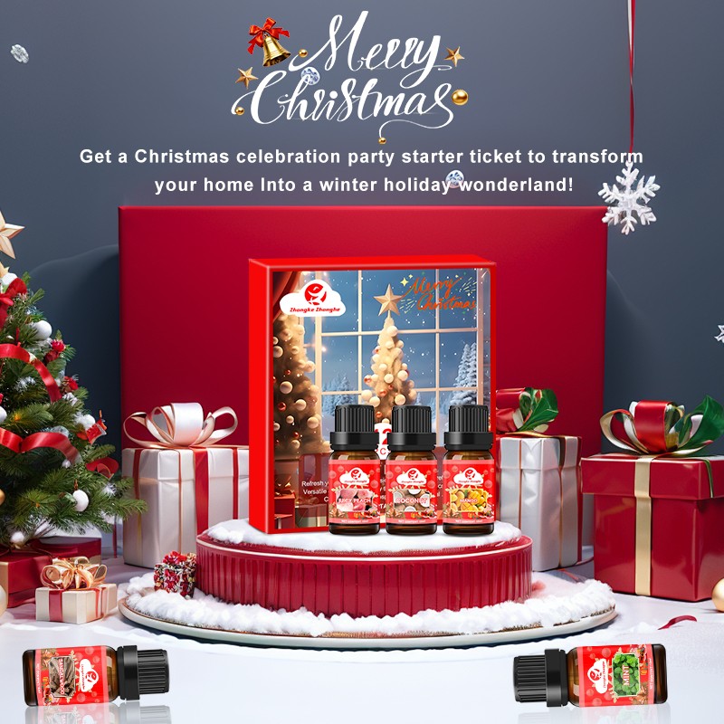 Christmas Oil Set Supplier - OEM/ODM Custom 12-Piece Christmas Essential Oil Set Perfume Oil Kit