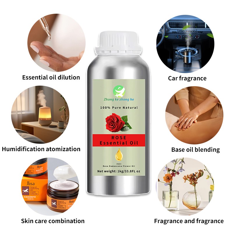 Rose Oil Manufacturer - Hot Sale 1kg Canister Natural Rose Pure Essential Oil Sweet Fresh Odor