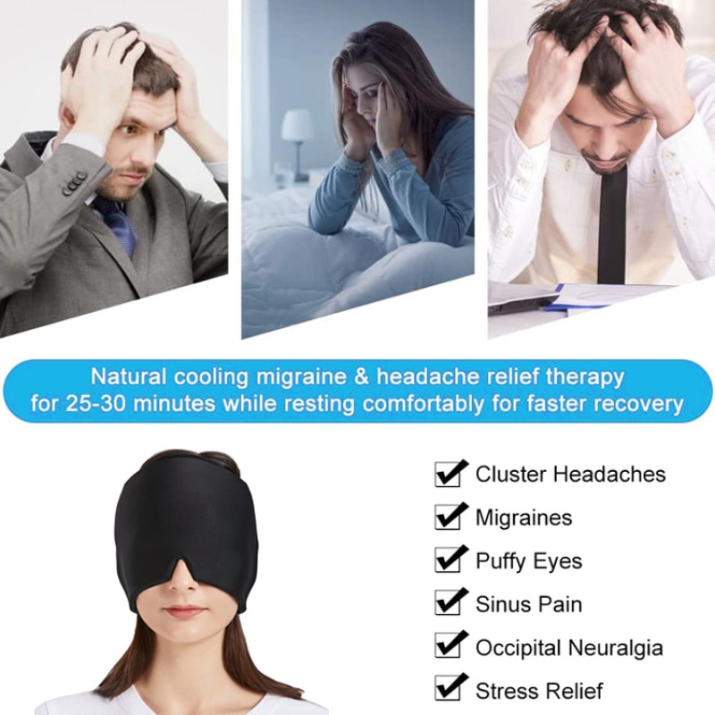 Migraine Relief Cap Manufacturer - Custom Hangover Reusable Headache Ice Therapy Hat
