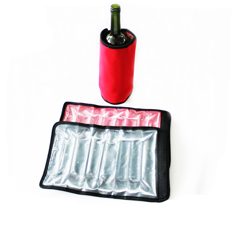 Wine Cooler Holder Supplier - Custom Reusable Gel Wine Bottle Cooling Holder Outdoor
