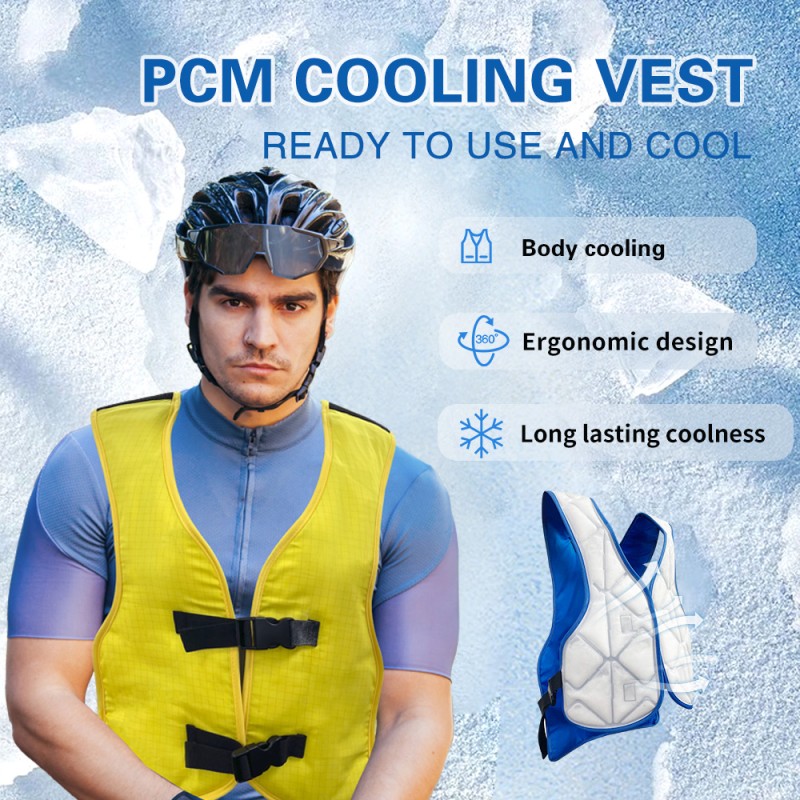 Cooling Vest Factory - PCM Summer Cooling Vest 3 Seconds Instant Cool Long Lasting Outdoor