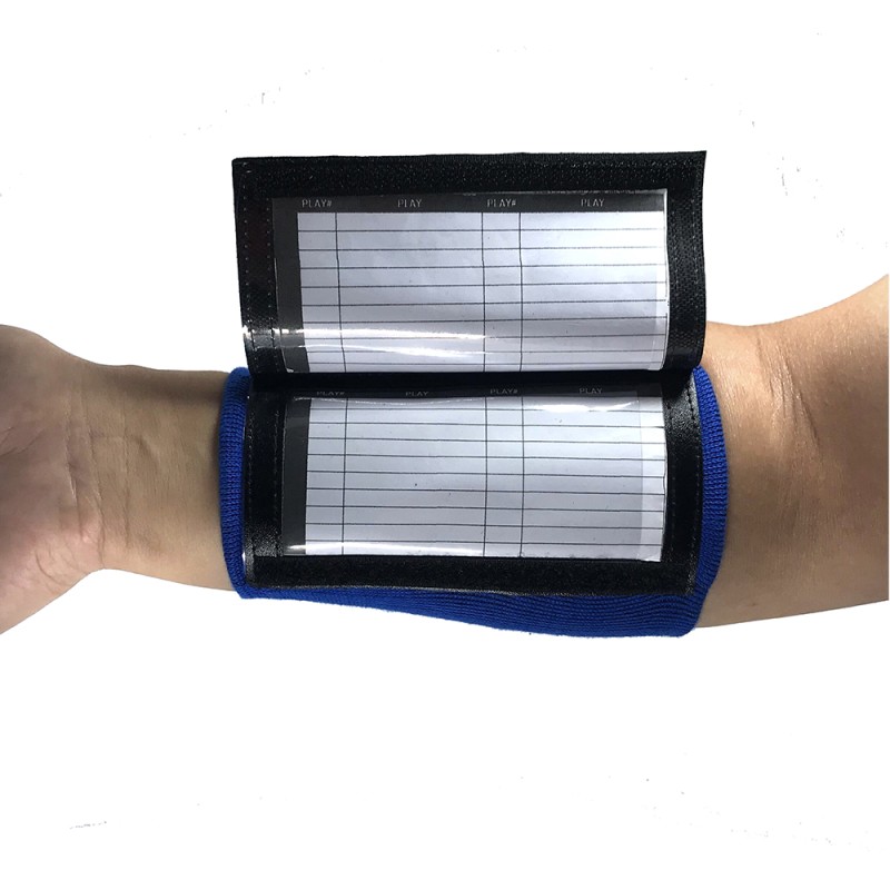 Wristbands Supplier - Youth Playbook Wristbands Adult Football Playbook Softball Black
