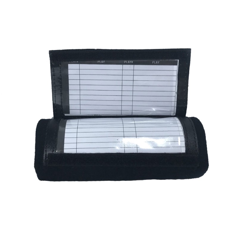 Wristbands Supplier - Youth Playbook Wristbands Adult Football Playbook Softball Black