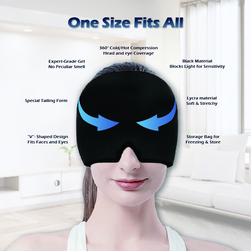 Migraine Ice Wrap Factory - Headache Relief Cap Sinus Stress