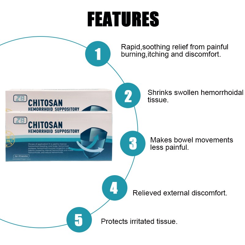 Piles Suppository Factory - Chitosan Anal Bleeding Internal External