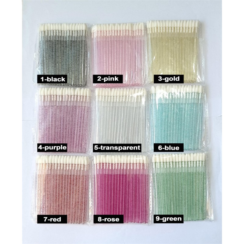 Lip Brush Supplier - OEM Disposable Multicolor Hollow Wand