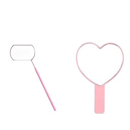 Mirror Factory - OEM Pink Heart ABS Resin Cute