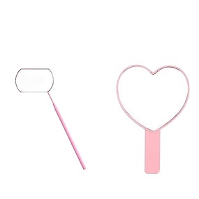 Mirror Factory - OEM Pink Heart ABS Resin Cute