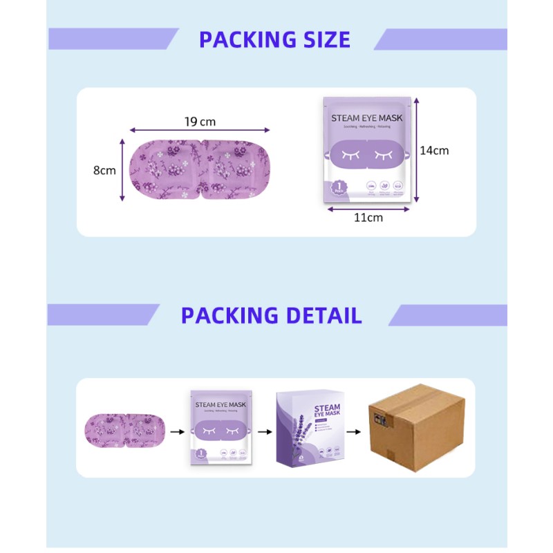 Steam Eye Mask Supplier - OEM Moisturizing Cotton Sleep Travel