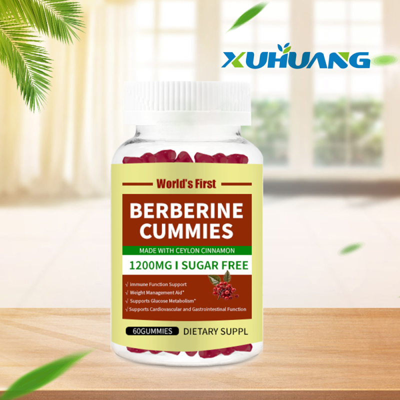 Xuhuang Supply OEM Service Berberine Extract Gummy Berberine HCL Supplements Berberine Gummies