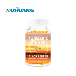 Xuhuang OEM Curcumin Gummies Turmeric Black Pepper Gummies Supplement Health Supplement Turmeric Gummies