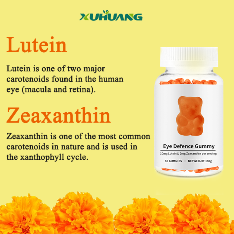 Xuhuang OEM Service Lutein Zeaxanthin Gummies Eye Health Lutein Gummies