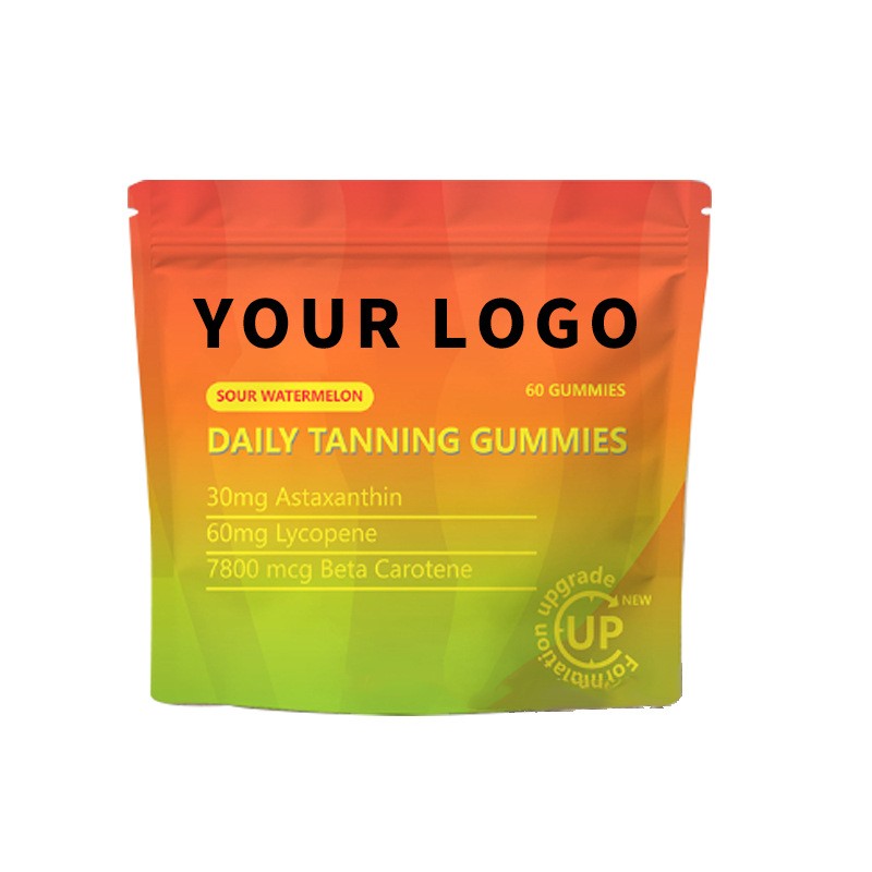 OEM Private Label Tanning Gummy Astaxanthin Skin Care Daily Women Tanning Gummies