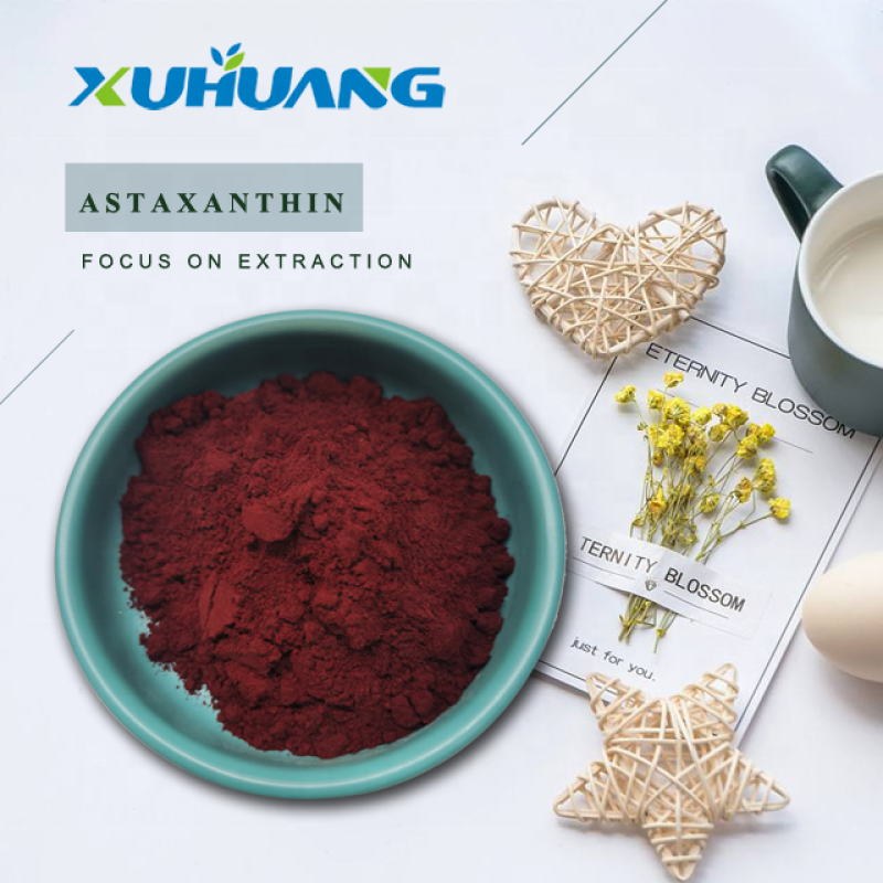 Pure Natural Astaxanthin From Haematococcus Pluvialis Powder 2.5% Astaxanthin Powder