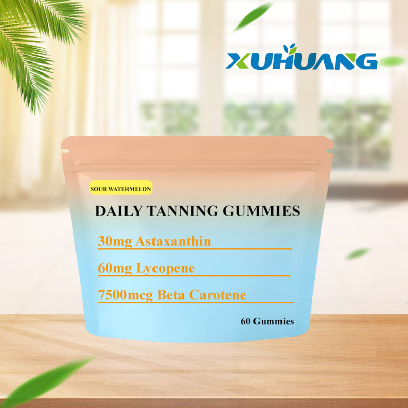 OEM Private Label Tanning Gummy Astaxanthin Skin Care Daily Women Tanning Gummies
