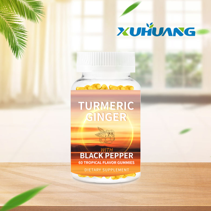 Xuhuang OEM Curcumin Gummies Turmeric Black Pepper Gummies Supplement Health Supplement Turmeric Gummies