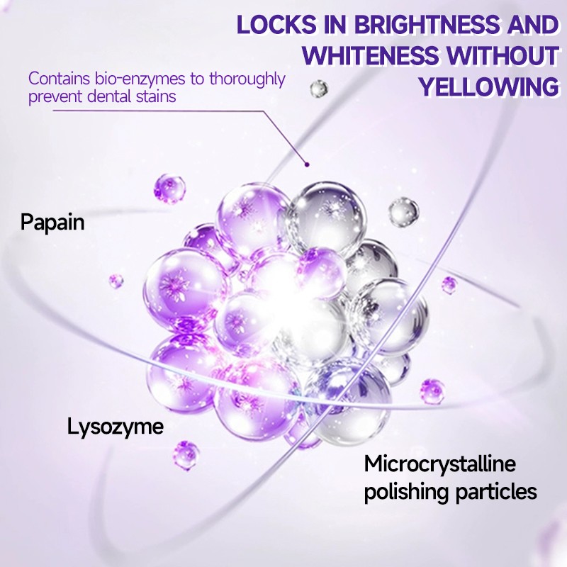 Toothpaste Manufacturer - OEM Grape Mint Color Correcting Whitening Toothpaste