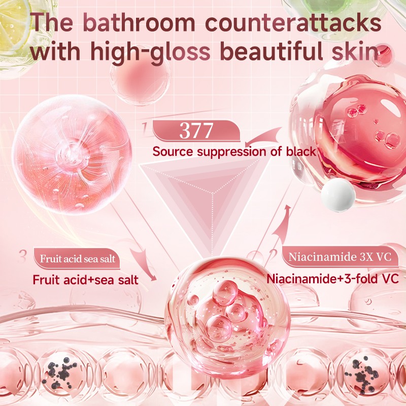 Whitening Shower Mousse Factory - OEM 377 Brightening Hydrating Body Wash