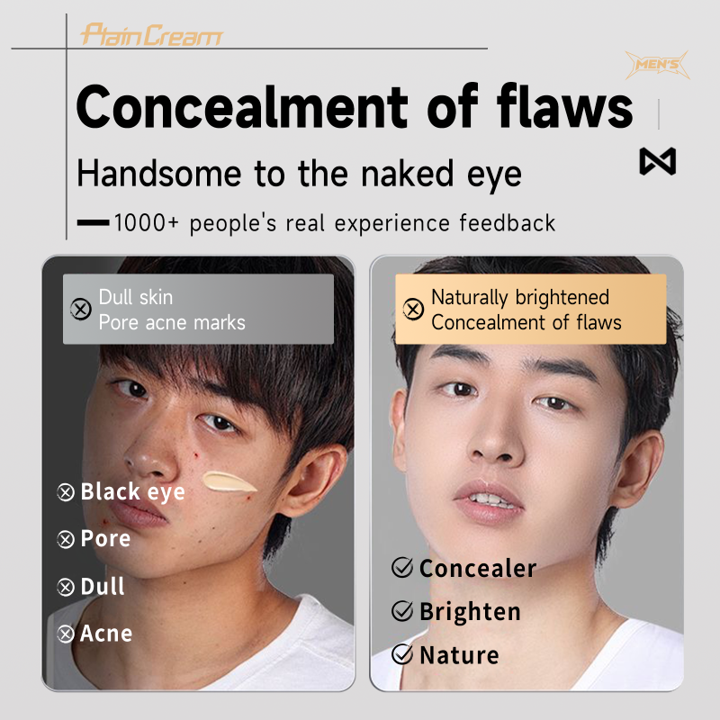 Men's Tinted Moisturizer Supplier - Custom Oil Control Natural Coverage Makeup