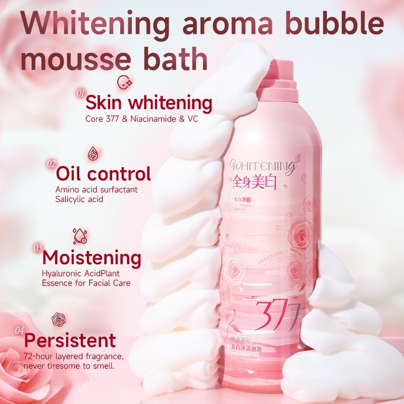 Whitening Shower Mousse Factory - OEM 377 Brightening Hydrating Body Wash