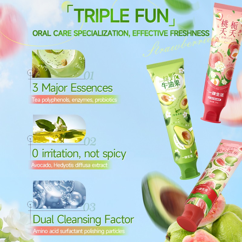 Toothpaste Supplier - Custom Fruity Floral Deep Cleaning Teeth Whitening Paste