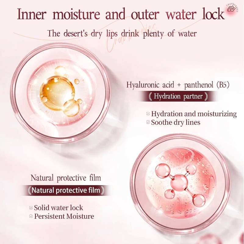 Lip Balm Factory - ODM Cranberry AHA Exfoliating Moisturizing Lip Balm