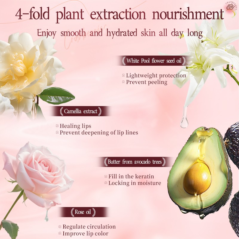 Lip Balm Factory - ODM Cranberry AHA Exfoliating Moisturizing Lip Balm