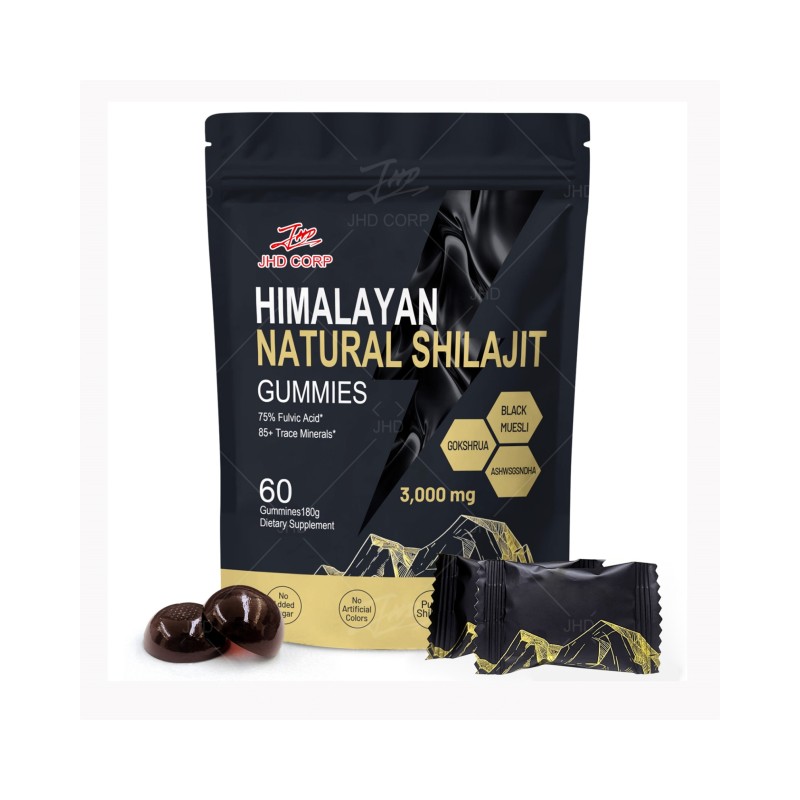 Shilajit Gummies Supplier - OEM Pure Himalayan Shilajit Resin Gummy Candy