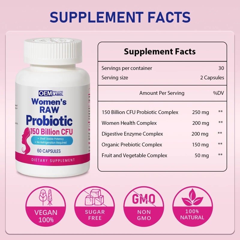 Probiotics Capsules Supplier - OEM Women's Health Probiotic Supplement