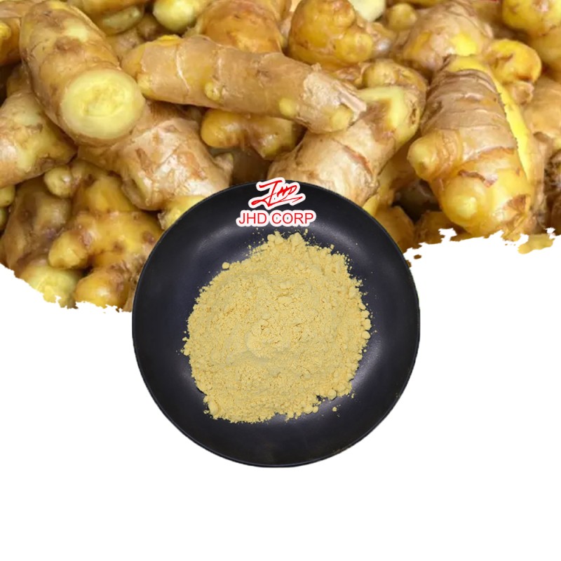Ginger Extract Factory - ODM 1% Gingerol Water Soluble Ginger Powder